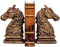 aubaho 2 Buchstützen Buchständer Pferd Figur Skulptur Eisen 24cm Antik-Stil