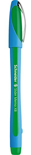 SCHNEIDER NOVUS Kugelschreiber Slider Memo XB grün schreibend