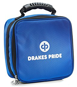 Drakes Pride - Quad Bowls Bag, (4 Carpet Bowls or 4 Crown Green Jacks) (Blue)