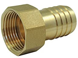 Raccords cannelés : Embout femelle avec écrou libre - Ø A: 1''1/4 | Ø B: 33mm