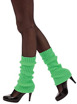 Bristol Novelty BA3313 Leg Warmer Neon Green, Women
