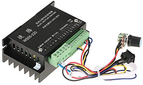 WS55-220 DC 48 V 500 W 3-Phasen-Motortreiber Hochgeschwindigkeits-CNC-bürstenlose Spindel BLDC-Motortreiber-Controller Analoge Drehzahlregelung