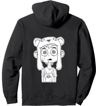 Tekno Spiral Nomad Vinyl 23 ACID DJ Rave Pullover Hoodie