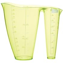 Colourworks 2 in 1 Brocca Dosatrice in Plastica per Ingredienti Secchi e Liquidi, Mela, 500 ml