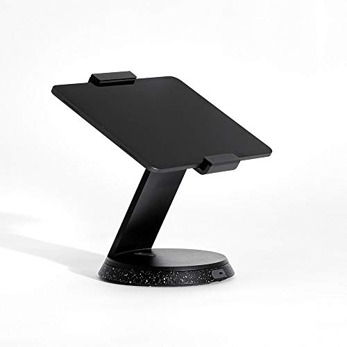 Bouncepad Eddy Tablet Stand & iPad POS Stand | iPad Lockable Stand | Compatible With Most 7 - 13 Tablets | Strong Die-Cast Aluminium Tablet Stand For Desk | Black