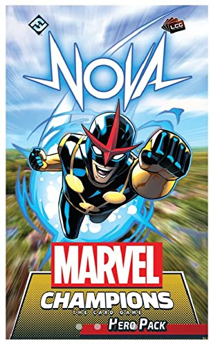 Asmodee - Marvel Champions Das Kartenspiel: Nova - Erweiterung, Pack Eroe, Italienische Ausgabe