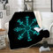 RFFLUX 3D Wikinger Kuscheldecke 150x200cm Warmer Winter Weich Blau Decke Microfaser Sherpa Wohndecke Flauschige Couchdecke für Erwachsene Weihnachten Geschenk Blanket