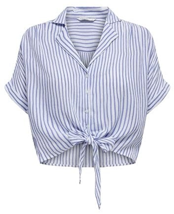 ONLY Women's Onlpaula Life S/S Tie Shirt WVN NOO, 15281497