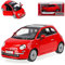 alles-meine.de GmbH FIAT 500 Nuova Rot Coupe Ab 2007 ca 1/43 1/36 Kins*mart Modell Auto mit individiuellem Wunschkennzeichen