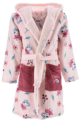 Vestaglia bambina Hasbro Peppa Pig in pile con cappuccio bimba 5951