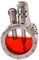 Encendedor de Queroseno de latón,Encendedor Vintage portátil,Tanque de Aceite Visual Transparente Redondo 7 * 4cm Encendedor a Prueba de Viento, Vintage Regalo Coleccionable para Hombre