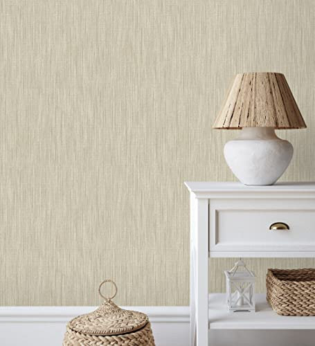 GAULAN 500680586 - Vliestapete, Strapazierfähig, Abwaschbar. Tapete mit Leinenstoff-Textur in Relief für Wohnzimmer Küche Bad Schlafzimmer Möbel Esszimmer - Muster DIN A4