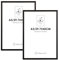 ENGLORY 2 Pack Bilderrahmen A3, Bilderrahmen A3 Schwarz Metall Aluminium Kinderzeichnungen Fotorahmen 29,7x42 cm Rahmen für Fotos, Bilder, Poster，Groß Collage