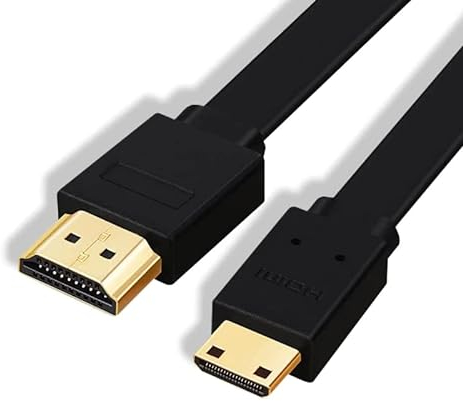 CABLEPELADO Cable HDMI Plano ethernet contactos Dorados - Cable HDMI 4K Plano - Audio - Soporte Multifuncional - Alta definicion - Compatible PC, PS4, PS5, Xbox, Smart TV - 3 metros