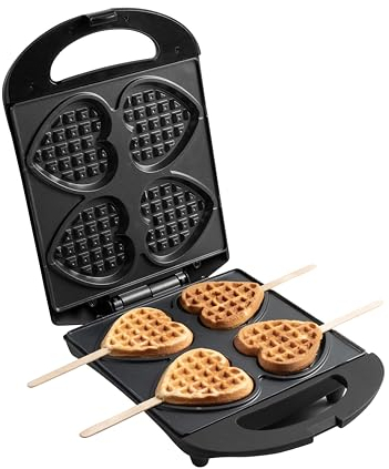 Paw Patrol Waffeleisen, Mini-Waffeleisen im einzigartigen Paw Patrol Design, Waffelgröße: Ø 10cm, offizielles Lizenzprodukt, Farbe: Blau + Bestron Teigportionierer mit Skala, Teigdosierer für 700 ml