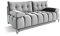 DomiMeble Couch „Broadway“ – modisches, Funktionelles und modernes Sofa mit Schlaffunktion, 197–146 cm – Größe: 197 x 100 x 94 cm – hochwertigster Stoff (Monolith 84)