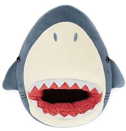 balvi Fußwärmer Sharky Farbe Blau EIN Hai, der Deine Füße frisst Aus Polyester 37 x 30 x 7 cm