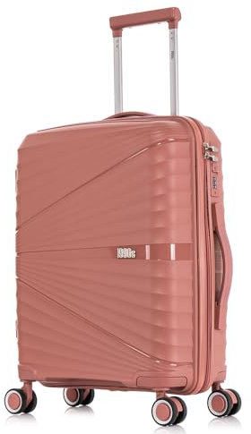 1990s Maleta de Cabina 55x39x21.5cm (46L) Polipropileno - Candado Incrustada - 20 Pulgadas - RosaDorada