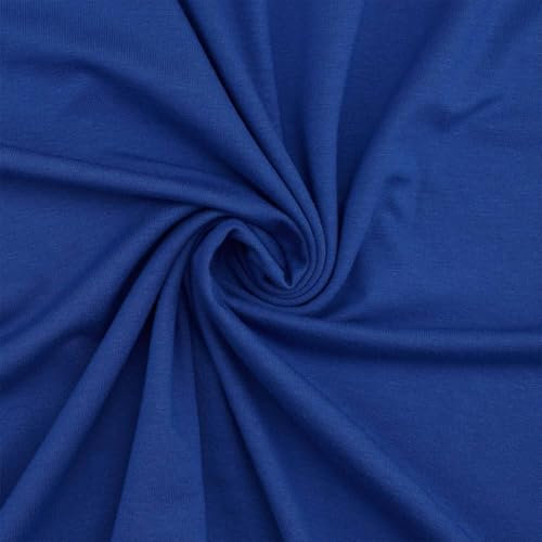 Viskose-Jersey Stoff, elastisch, uni kobaltblau (Länge am Stück: ab 50cm / Breite: 150cm)