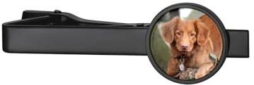 Custom4U Herren Personalisierte Krawattennadel mit Fotogravur Edelstahl Männer Krawattenklammer Schwarz Tie Clip Krawatten Klammer Zubehör für schmale Krawatten Business-Stil