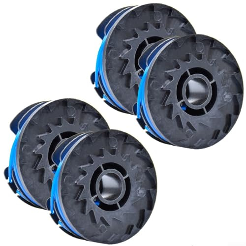 Lot de 4 bobines de fil de débroussailleuse pour débroussailleuse RLT5030S RLT4025 RAC109 (1,5 mm)
