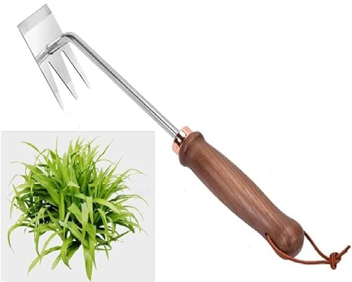 FINPAN 2 in 1, grattacieli per erbacce, 31,5 cm, trituratore per denti di leone, attrezzi da giardino, trimmer professionale per erba da giardino, scavare erba, trapianto, diserbo (giardinaggio a mano