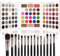 UCANBE - Palette di ombretti in grigio e nero + set di 15 pennelli, 86 colori opachi con glitter, altamente pigmentati e di lunga durata