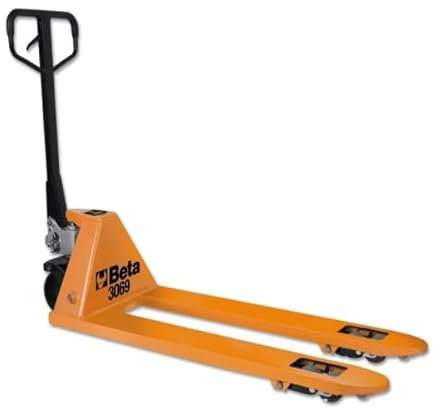 Beta 3069 – Transpalette manuel 2,5 t, fourches 1150 × 540 mm, roues et rouleaux en PU, soupapes de sécurité et levier à 3 positions – pour ateliers et entrepôts