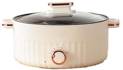 Portable Electric Hot Pot Cooker Set SelfHeating 304 Stainless Steel with Smart Touch for Cooking Rice Noodles Hotpot and More 4L Capacity (D24cm)