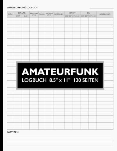 Amateurfunk Logbuch: Praktisches HAM-Funker-Tagebuch | HAM Radio Log Buch | Geschenkidee für Funk Enthusiasten | Mattweißer Einband für Funkamateure Funktechniker and Hobbyfunker