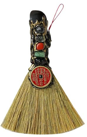 Scopa 'altare a strega, Scopa di - Scopa a strega,Scopa in naturale Feng Shui, scopa da strega per l'arredamento a camera da letto, piccola scopa da altare