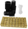 YARNOW 1 Juego Kit De Plántulas Bandejas De Cultivo De Microvegetales Alimentador De Agua para Plantas Solar Copas De Red De Malla Ranurada Kit De Tienda De Cultivo Verde Ser El Plastico