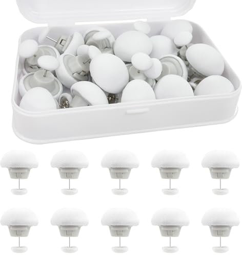 iCovalescent 20 Piezas Clips de Fijación para Edredón, Sujeciones de Edredón, Hebilla Antideslizante en Forma de Hongo para colchas(Blanco)