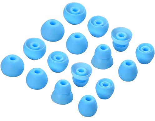 Replacement Eartips Silicone Earbuds Tips Buds Ear Set Accessories for Beats Flex Wireless Headphones,8 Pairs (Flame Blue)