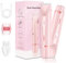 Silky Splash Rasoir électrique 2 en 1 à double tête pour femme zone intime Pro, IPX7 étanche sans fil Wet & Dry Bikini Trimmer, rasoir électrique pour femme avec station de charge USB