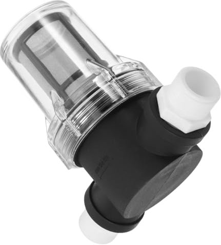 DIYEAH 1pezzi Filtro Predefiltro Per Acqua Domestica Con Rete in Acciaio Inox Mesh Trasparente e Durevole Anti-granuli e Detriti Per Pompe e Depuratori Casa
