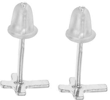 Healvian Boucles Oreilles Puces Croix Argent Bijoux Oreilles Pour Femmes Et Filles Bijoux Esthétiques Pour Piercing Cartilage Et Nouveaux Piercings