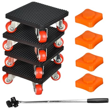 Möbelgleiter mit Rollen, 500 kg, für Klavier, 360° drehbar, für Sofa, Klavier, Schrank, Tisch, Sessel