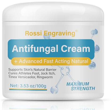 Antifungal Cream with Tea Tree Oil - Maximum Strength Formula for Athlete's Foot, Jock Itch, Ringworm - Fast-Acting Itch & Redness Relief for Feet, Body, Hands - 100g
