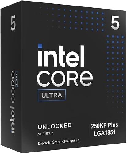 Processore Intel® Core™ Ultra 5 250KF Plus 18 core (6 P-core + 12 E-core) fino a 5.3 GHz