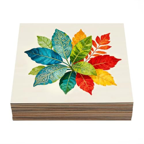 30 Stück Holzplatte Sperrholzplatte, 2.7mm Lindenholz Bastel Sperrholz Biegefestigkeit, Sperrholz Linde Blatt Leicht Bearbeiten für Bauwesen Möbel Verpackungen (40x40 cm)