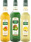 Lot de 3 sirops Mathieu Teisseire - Mangue, Ananas, Kiwi, pour boissons, rafraîchissements, cocktails, cafés et desserts, bouteilles de 70cl et 1L.