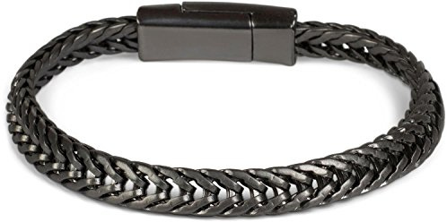 styleBREAKER Unisex Armband Zopfkette 18 cm | 18 cm Umfang, 7 mm breites Band. Eleganter Magnetverschluss für einfachen Austausch und festen Halt am Handgelenk.
