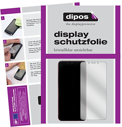 dipos I 2X Protector de Pantalla Compatible con Xiaomi Mi A2 pelicula Protectora Claro