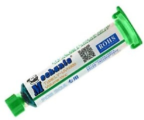 MASUNN Mechanic White Green Yellow Red Blue Black Uv Curable Solder Mask 10Cc For Pcb Bga Circuit Board Protect Soldering Paste Flux Cream Welding Fluxes Oil-#03 green