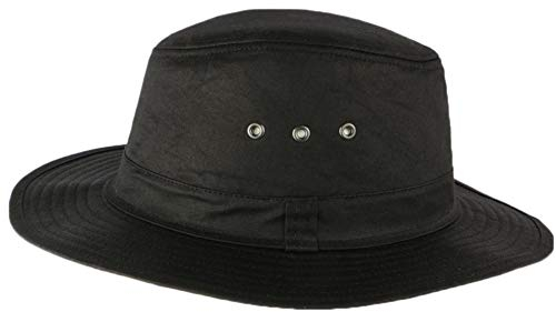 Chapeau Huilé noir traveler esprit Brousse Travys - Taille: 58 - Couleur: Noir - Mixte