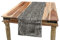 ABAKUHAUS Schwarz und weiß Tischläufer, Ethnisch, Esszimmer Küche Rechteckiger Dekorativer Tischläufer, 40 x 180 cm, Hellbeige Schwarz