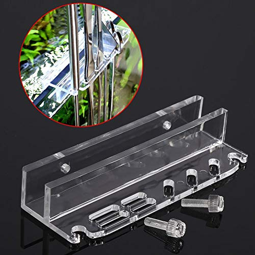 Soporte para herramientas de acuario de acrílico para peces, pinzas de almacenamiento para plantas de agua, soporte para herramientas de mantenimiento para espátula rascador