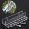 Soporte para herramientas de acuario de acrílico para peces, pinzas de almacenamiento para plantas de agua, soporte para herramientas de mantenimiento para espátula rascador