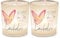 La Vida Windlicht+Teelicht 6x6cm Für Dich Schmetterling